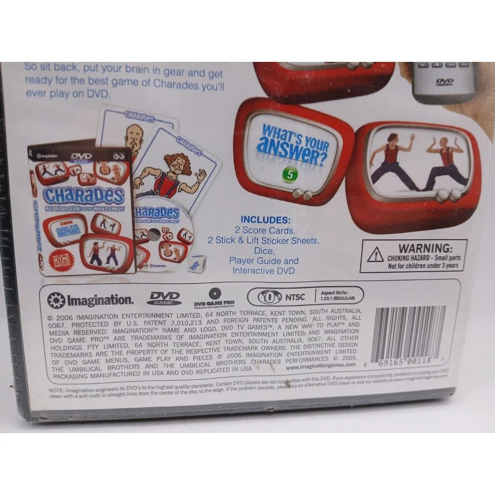 Charades [Interactive DVD Game, 669165001187] Hilarious Fun For The Whole Family